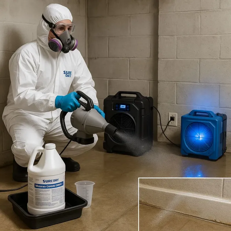 Sanitization and Odor Removal process in Garland, TX